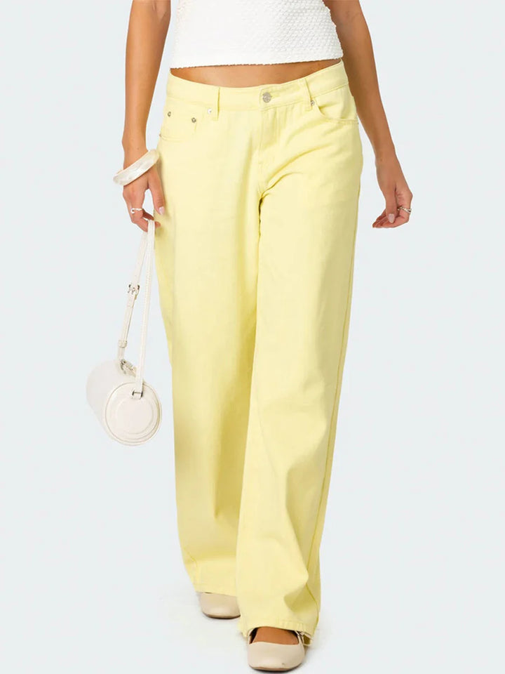 Delphine Straight-Leg Denim Jeans