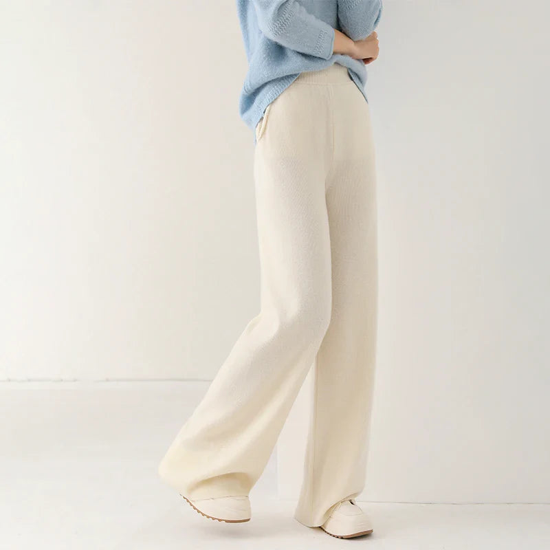 Mireya Merino Wide-Leg Lounge Pants