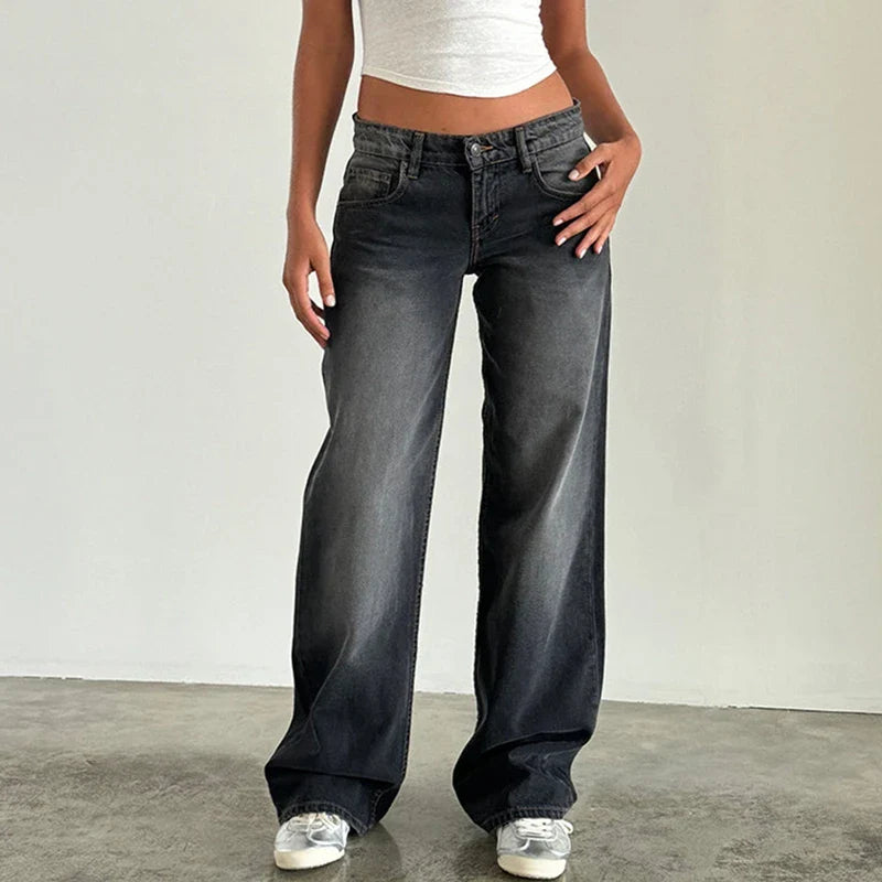 Miley Low-Waist Wide-Leg Jeans