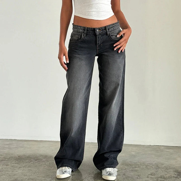 Miley Low-Waist Wide-Leg Jeans