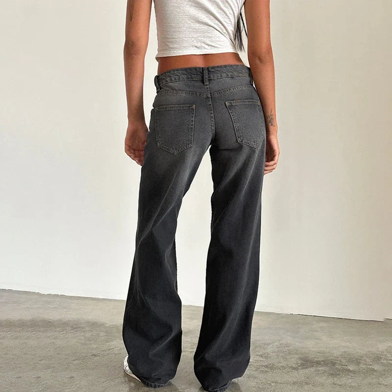 Miley Low-Waist Wide-Leg Jeans