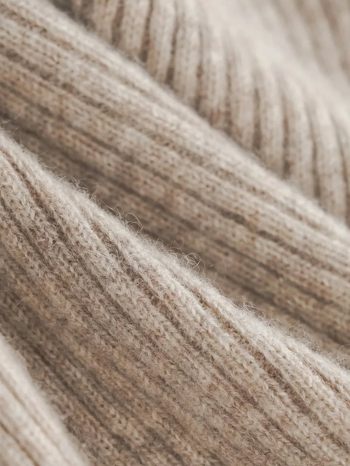 Elara Wool Knitted Wide Leg Pants