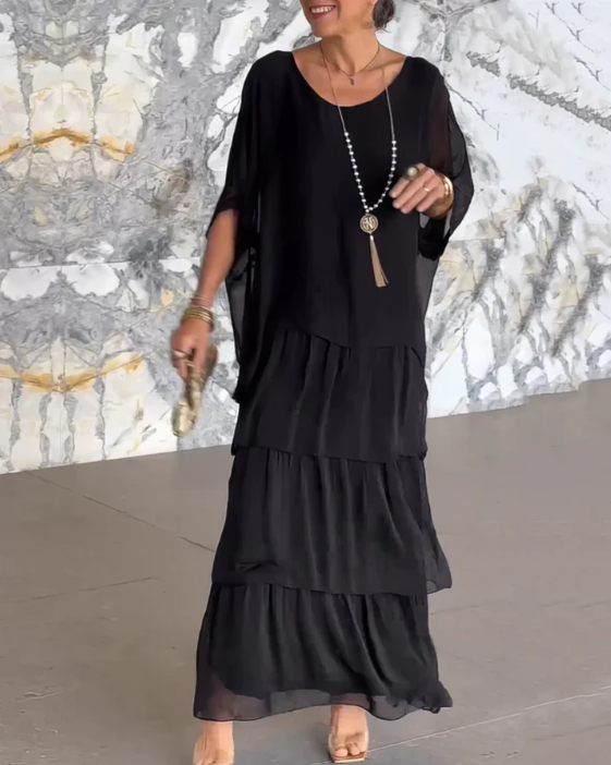 Kali Tiered Flowing Maxi Dress