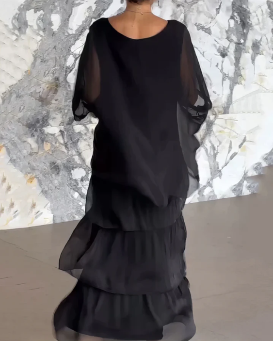 Kali Tiered Flowing Maxi Dress