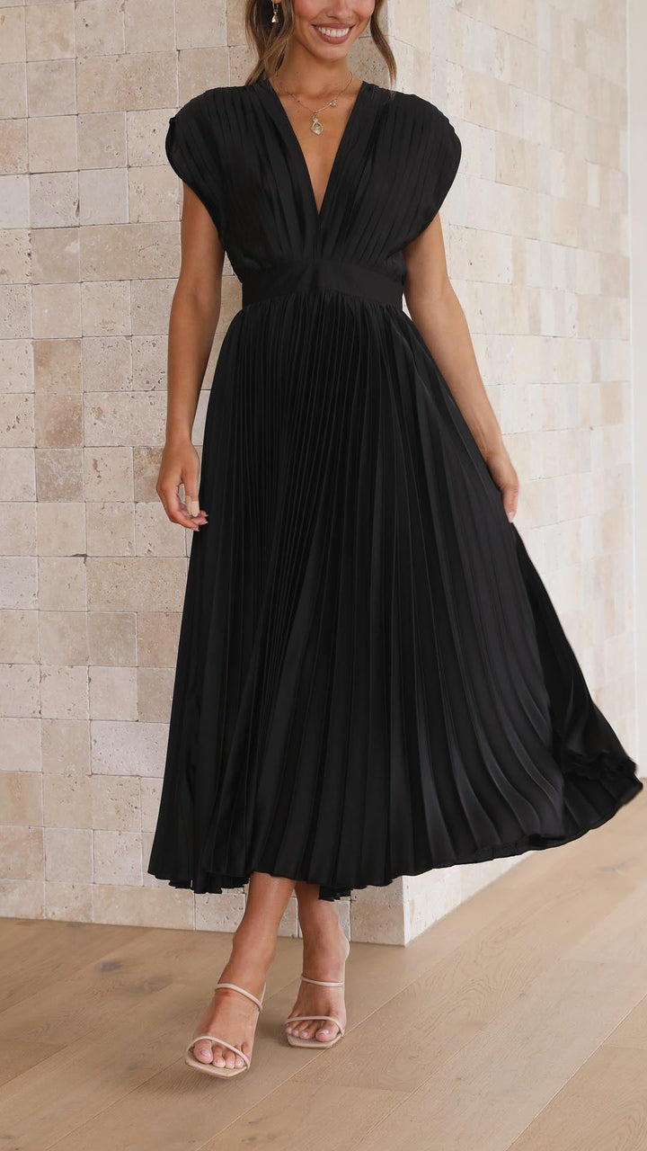 Maria Pleated Occasion Maxi Dress