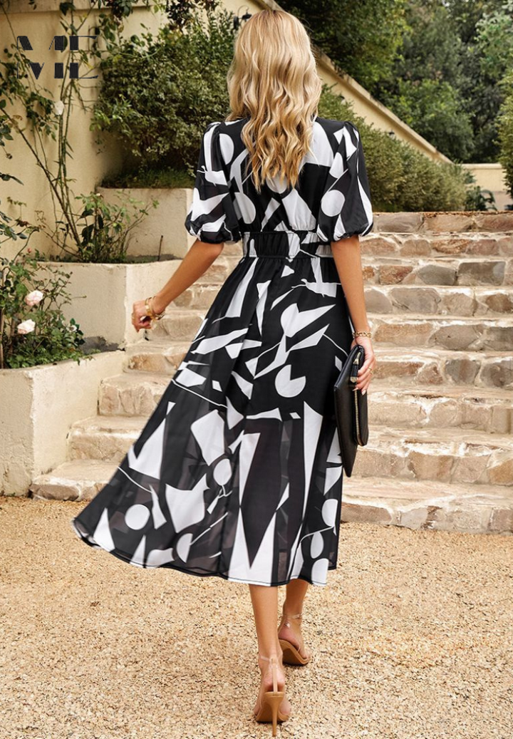 Monica Floral Print Midi Dress