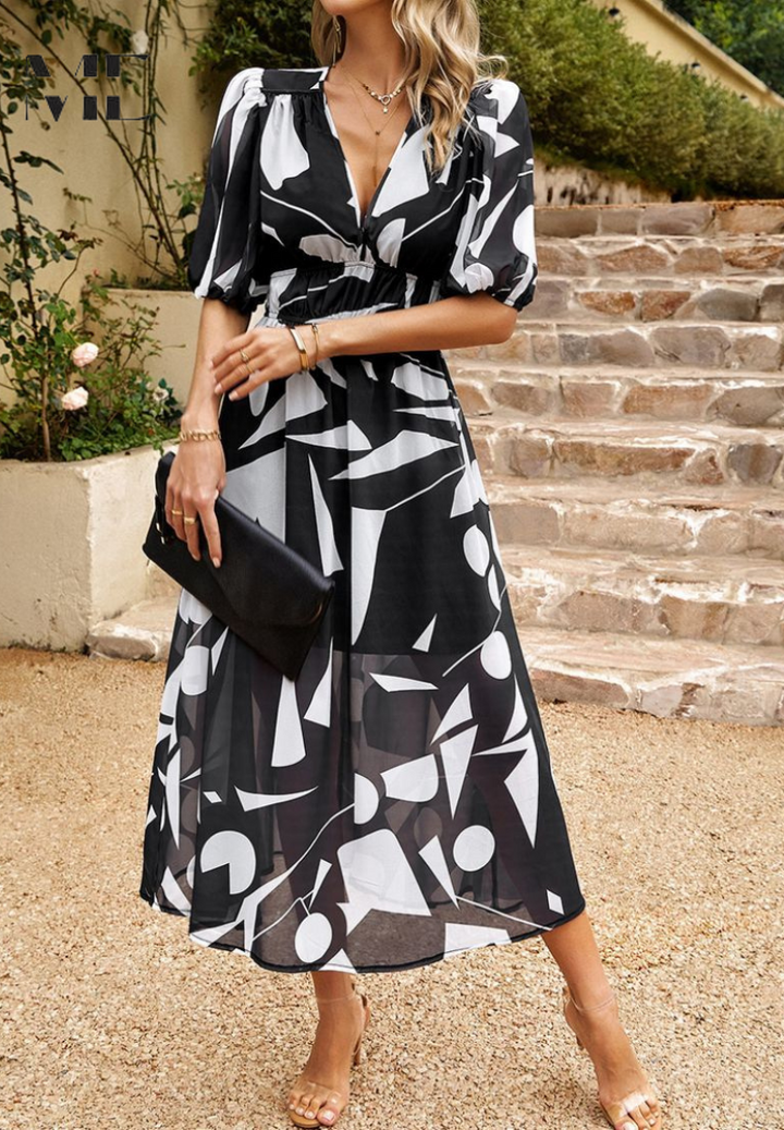 Monica Floral Print Midi Dress