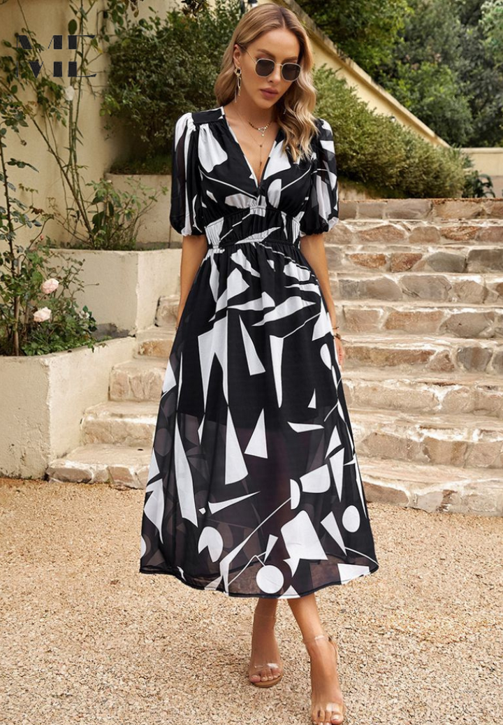 Monica Floral Print Midi Dress