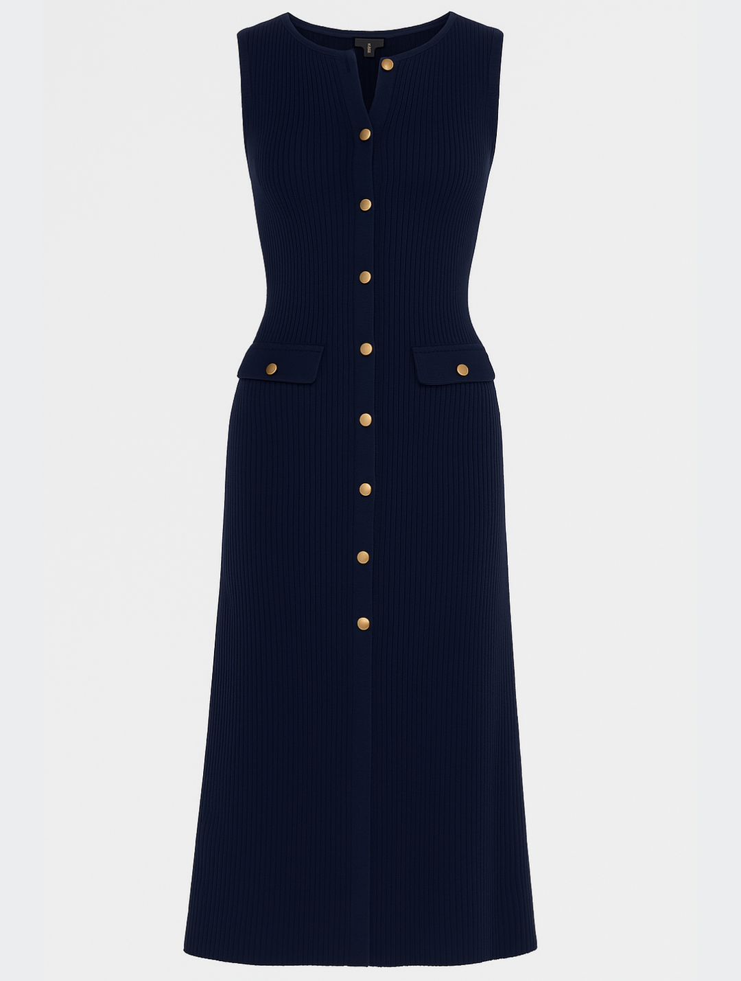 Marilyn Button Midi Knit Dress