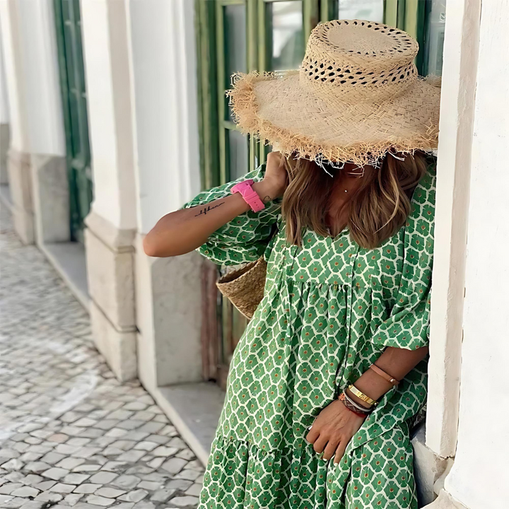 Haven Printed Spring Maxi Dress
