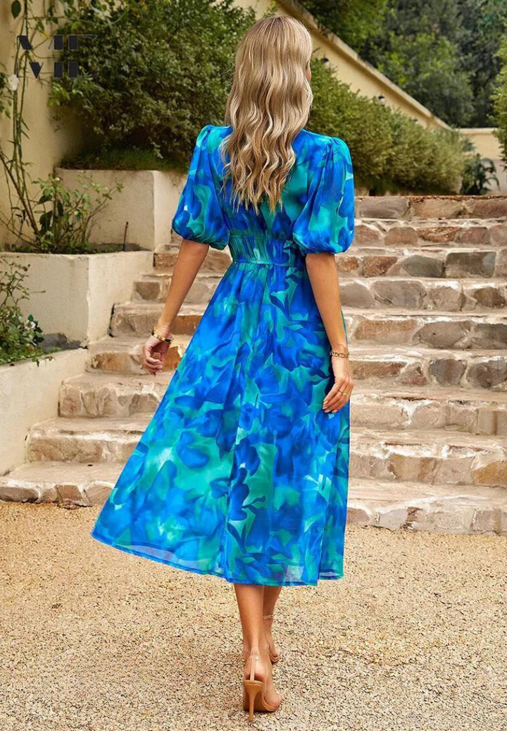Monica Floral Print Midi Dress