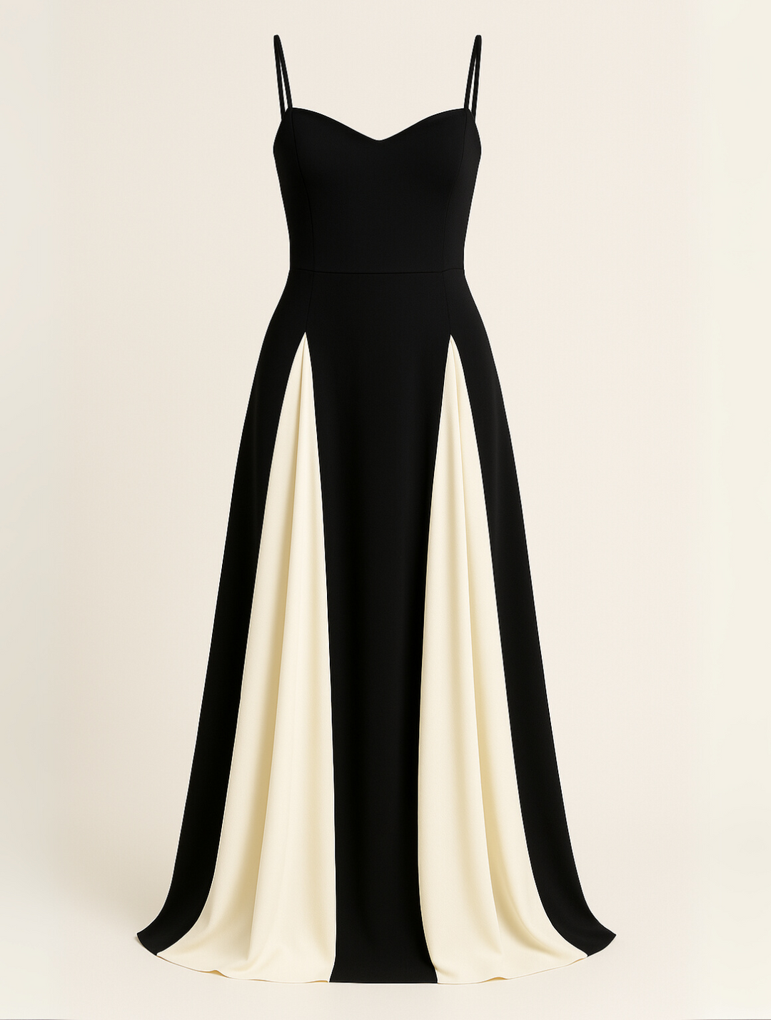 Charlotte Contrast Panel Maxi Dress