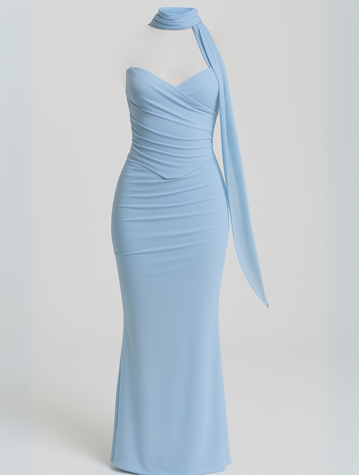Phyllis Strapless Choker Dress
