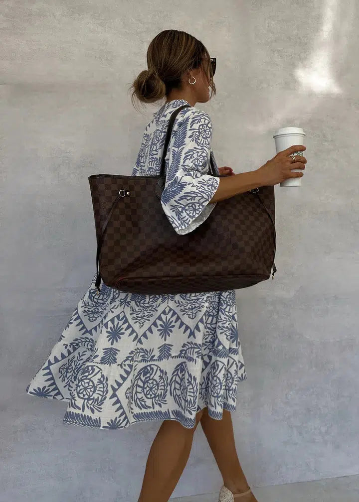Celeste Boho Print Swing Dress