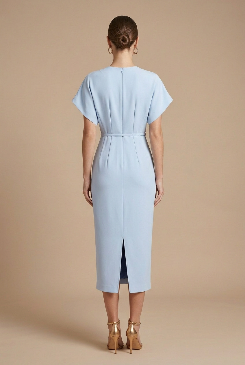 Soraya Belted Batwing Midi Dress