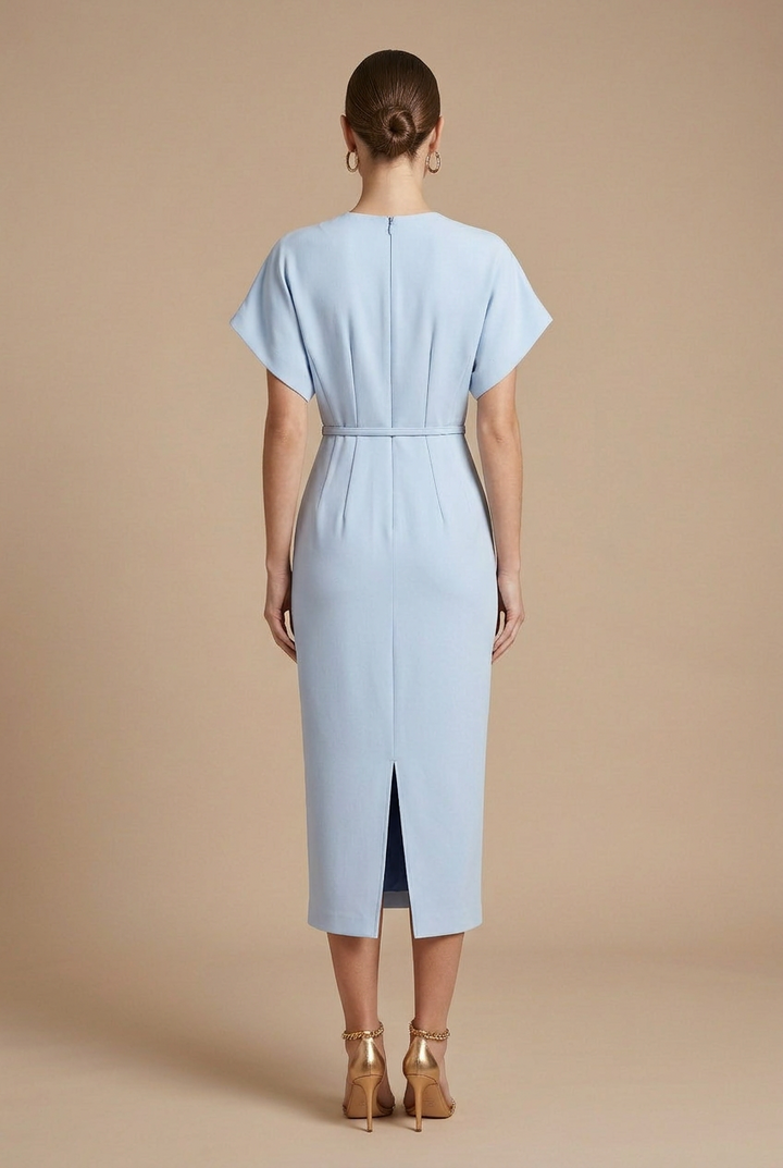 Soraya Belted Batwing Midi Dress
