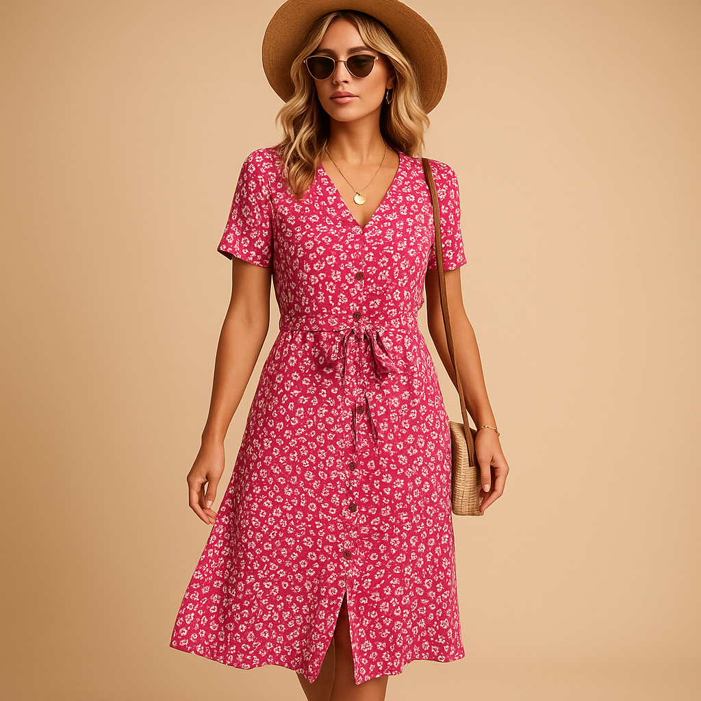 Lysandra Floral Midi Dress