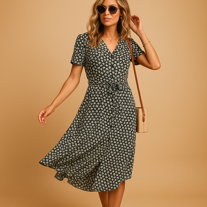 Lysandra Floral Midi Dress