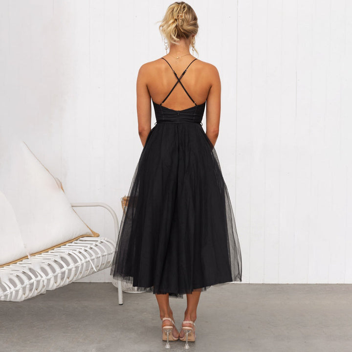 Celine Draped Formal Maxi Dress