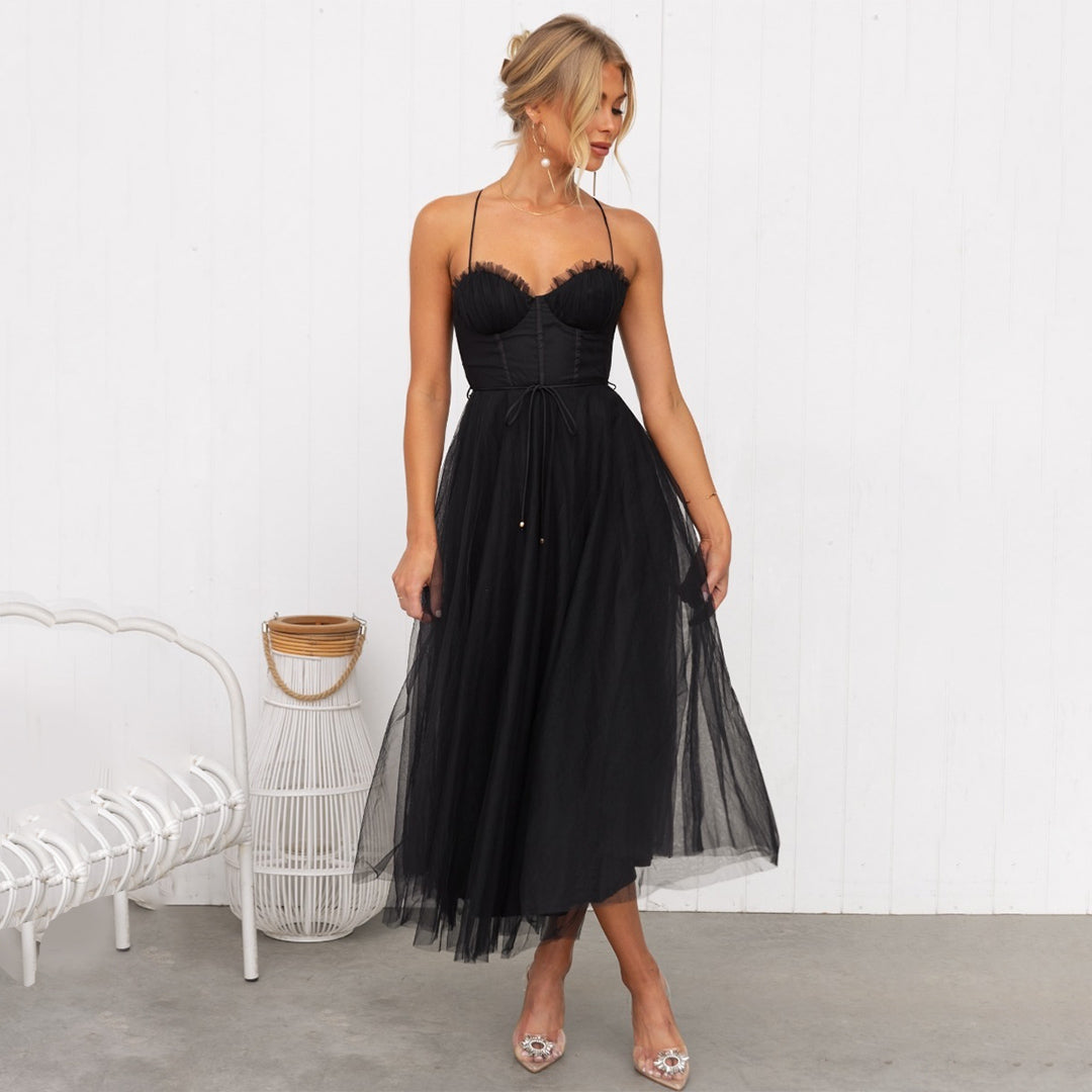 Celine Draped Formal Maxi Dress