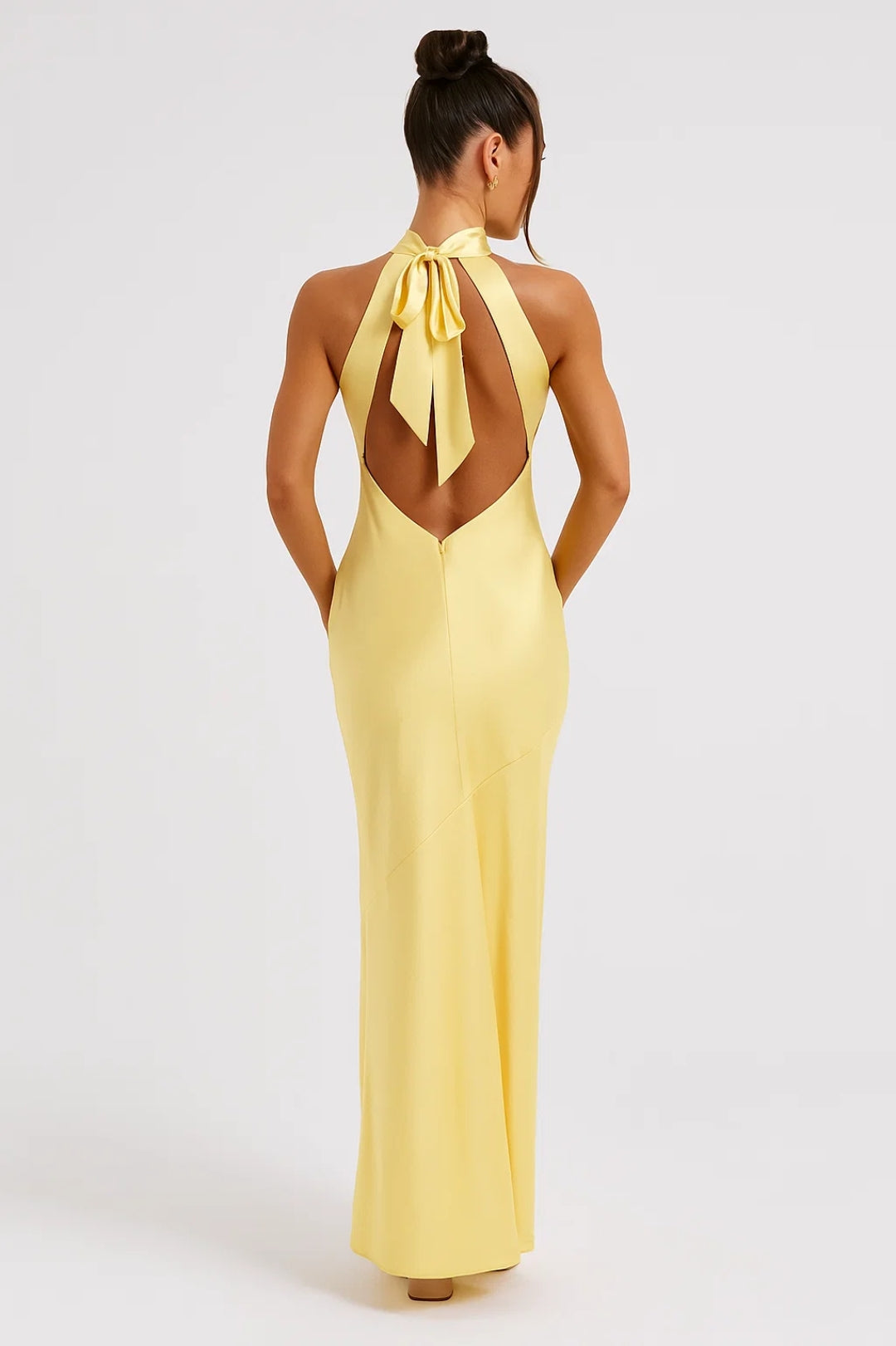 Isolde Halter Neck Maxi Dress