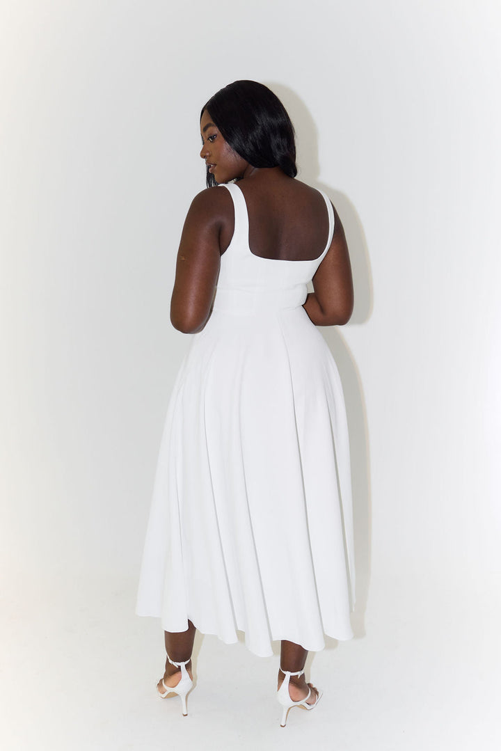 Amara Cinched Waist Midi Dress