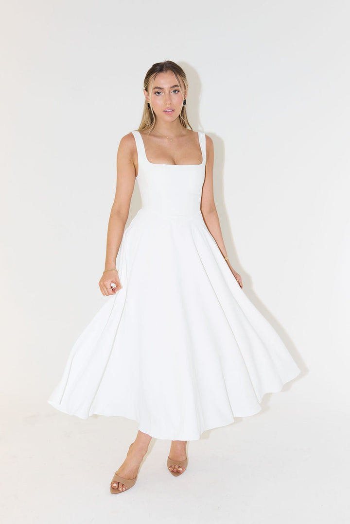 Amara Cinched Waist Midi Dress