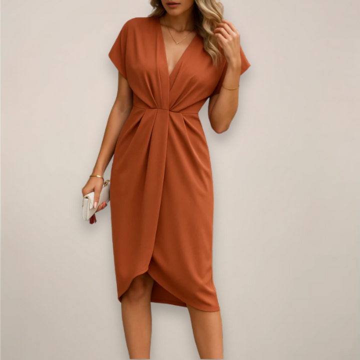 Luciana Wrap Midi Dress