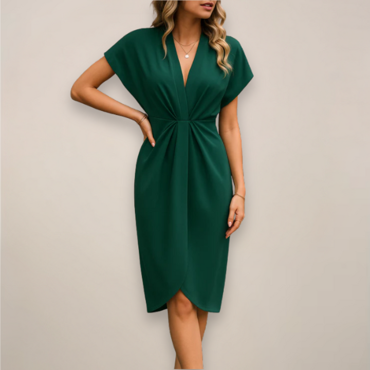 Luciana Wrap Midi Dress