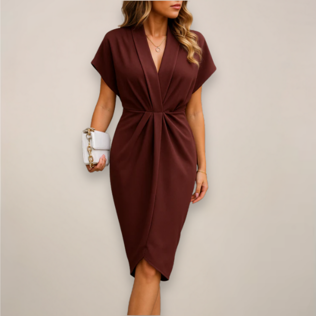 Luciana Wrap Midi Dress