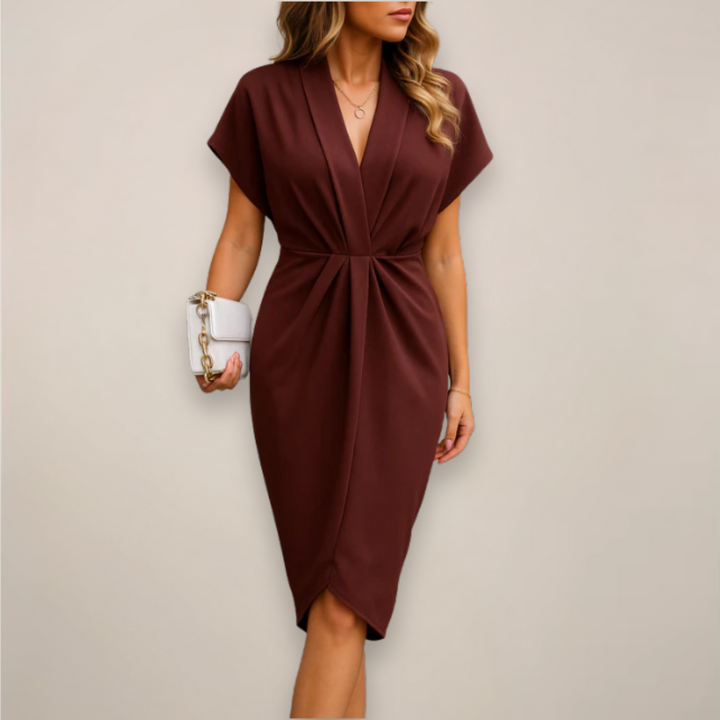 Luciana Wrap Midi Dress