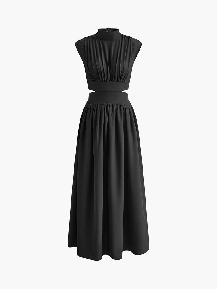 Lucia Mock Neck Maxi Dress