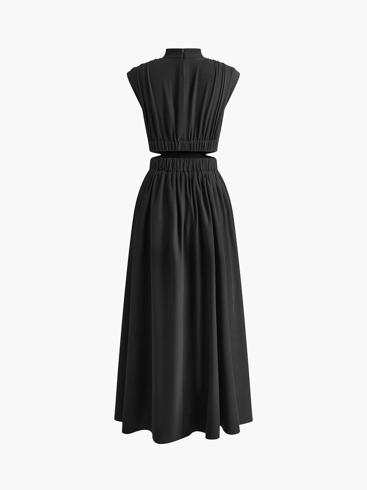 Lucia Mock Neck Maxi Dress