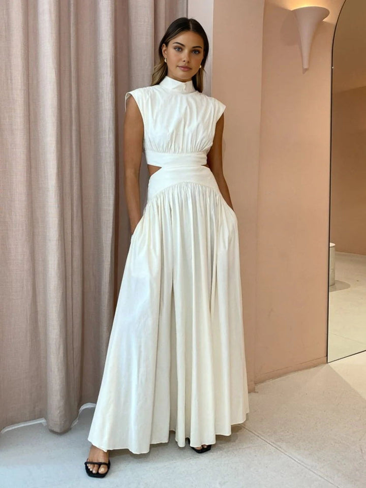 Lucia Mock Neck Maxi Dress