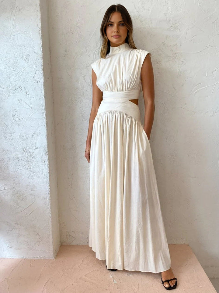Lucia Mock Neck Maxi Dress