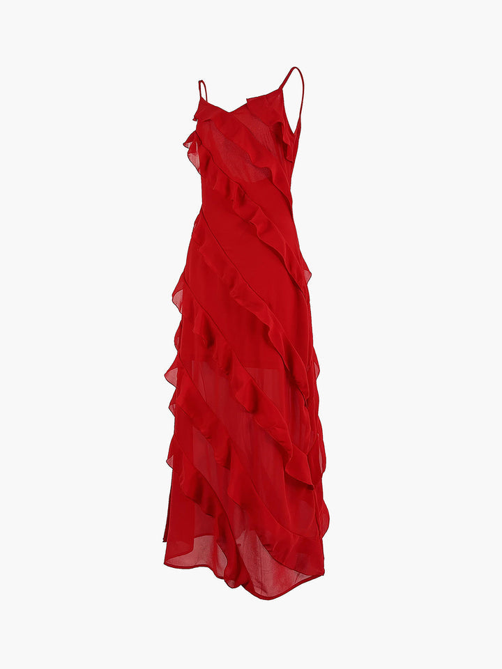 Nadia Ruffle Maxi Dress