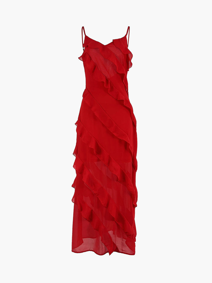Nadia Ruffle Maxi Dress