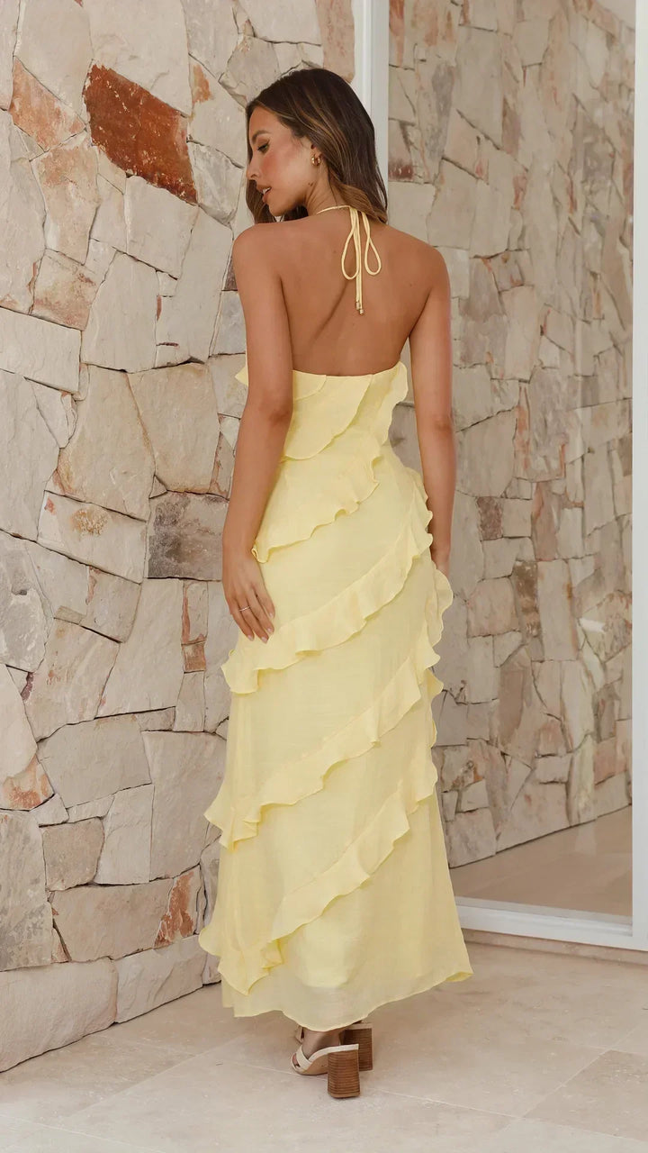 Alina Tiered Ruffle Maxi Dress