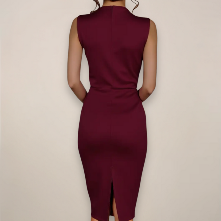 Adelina Wrap Sheath Midi Dress