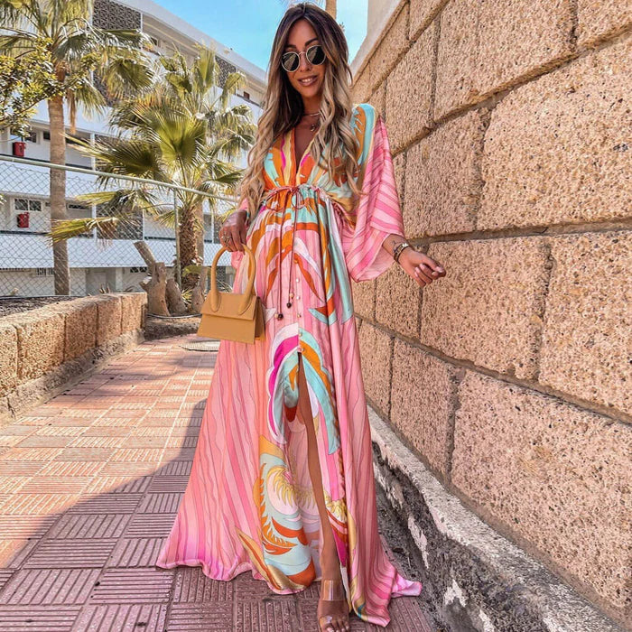 Marilyn Graphic Print Maxi Dress
