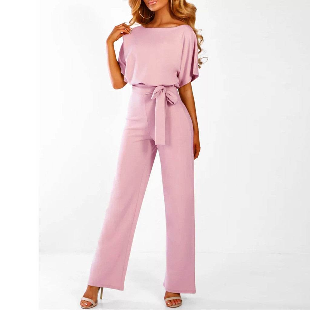 Clarissa Elegant Belted Jumpsuit