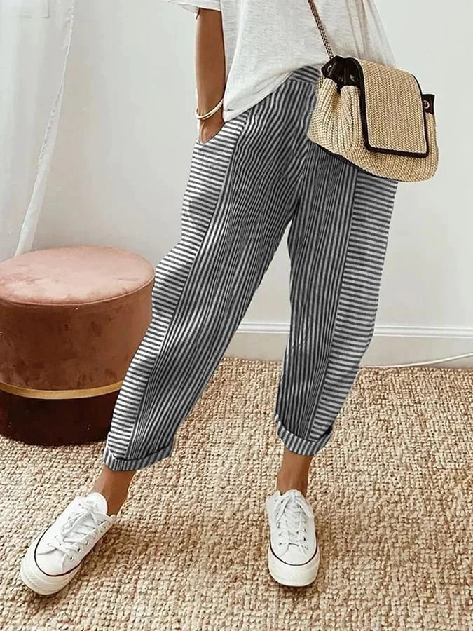 Holly Striped Relaxed Trousers