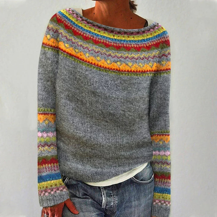 Elora Nordic Pattern Sweater