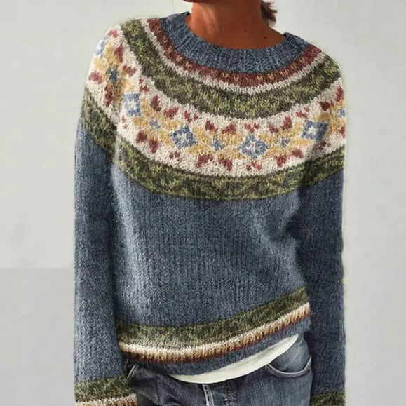 Elora Nordic Pattern Sweater