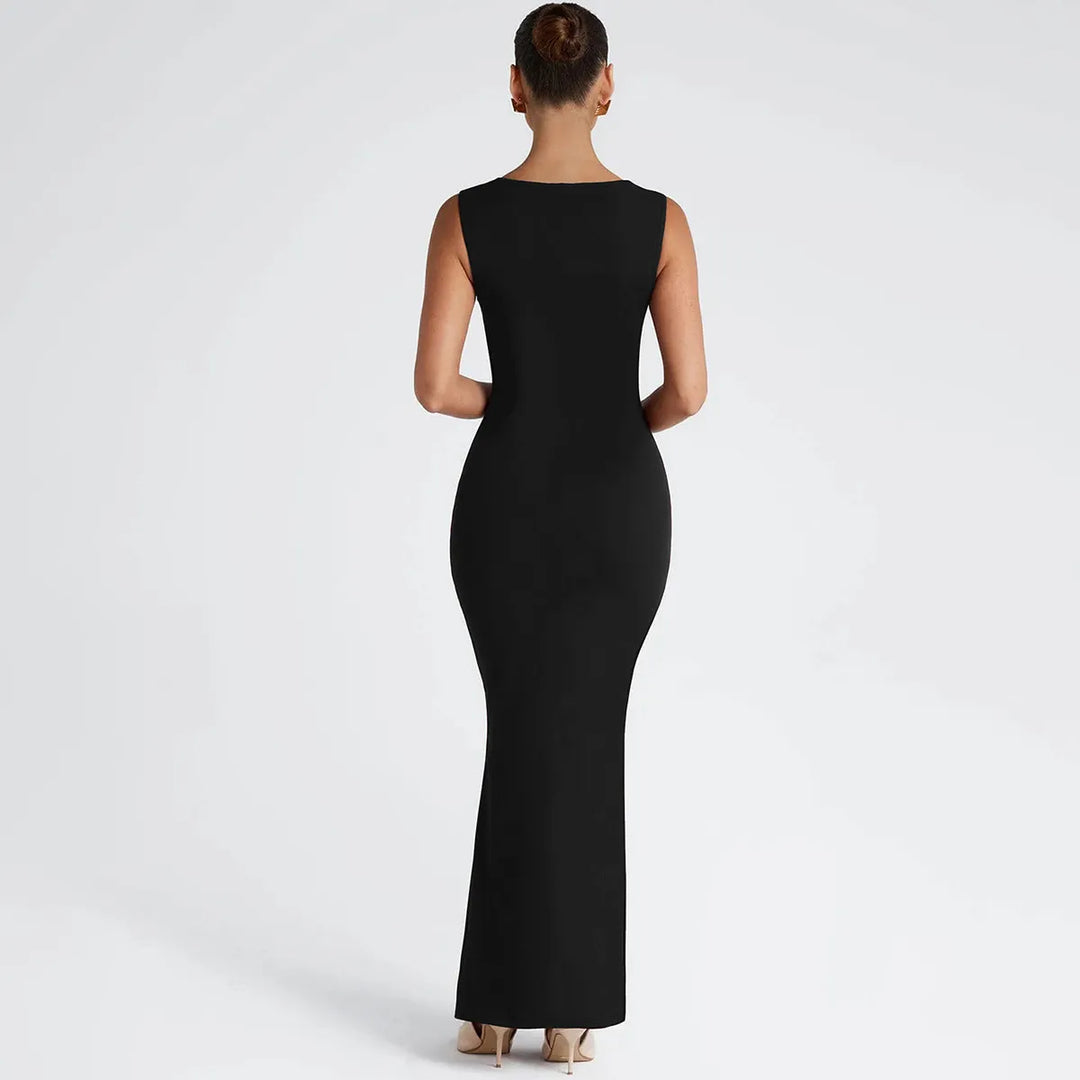 Serena Square Neck Bodycon Maxi Dress
