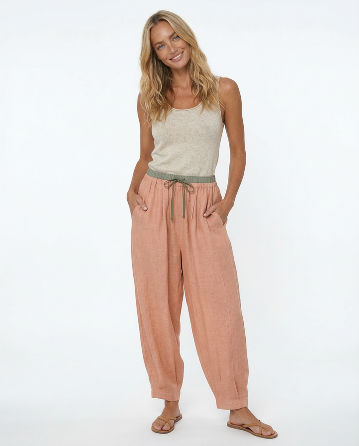 Avelie Linen Tapered Trousers
