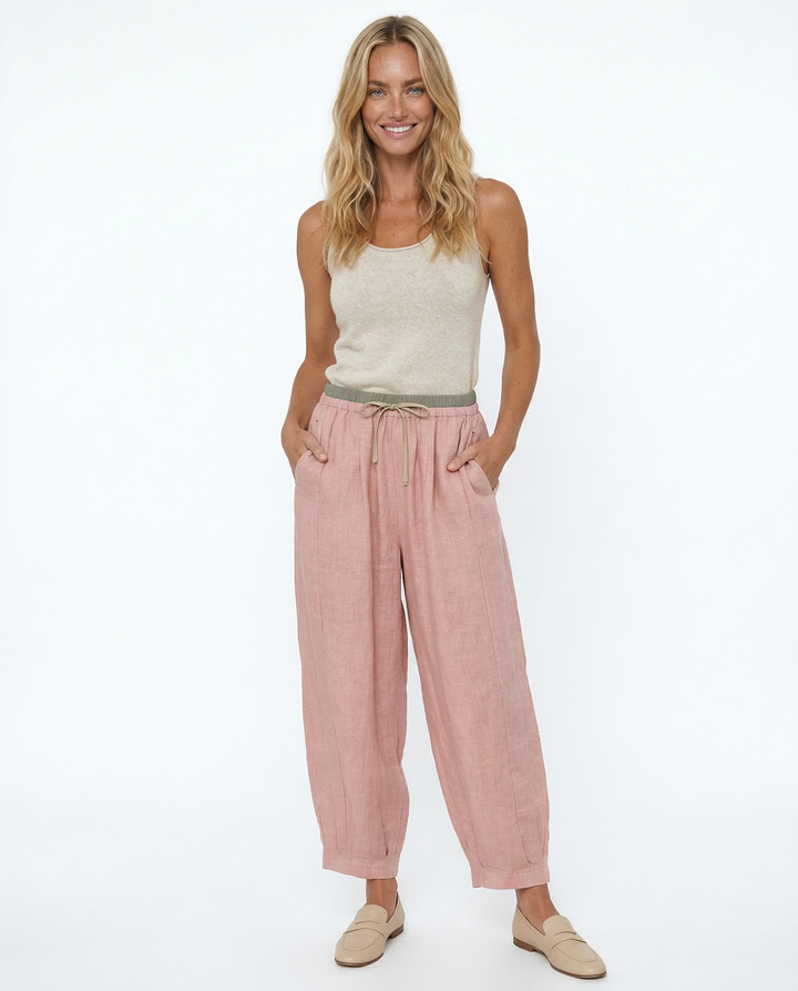 Avelie Linen Tapered Trousers