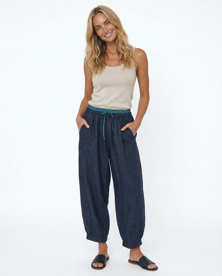 Avelie Linen Tapered Trousers
