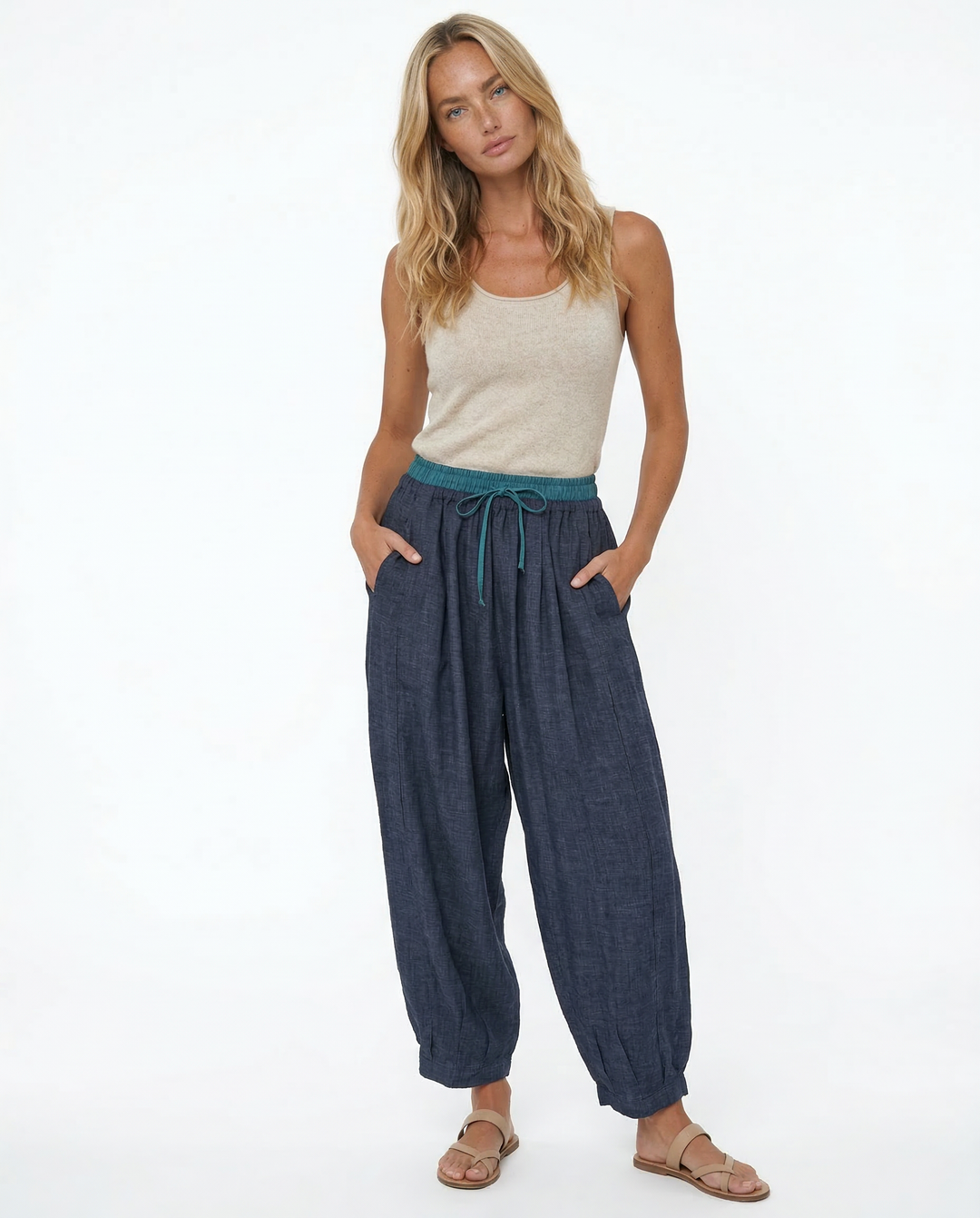 Avelie Linen Tapered Trousers