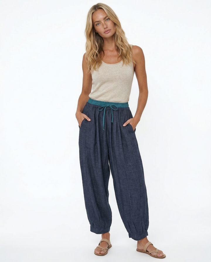 Avelie Linen Tapered Trousers